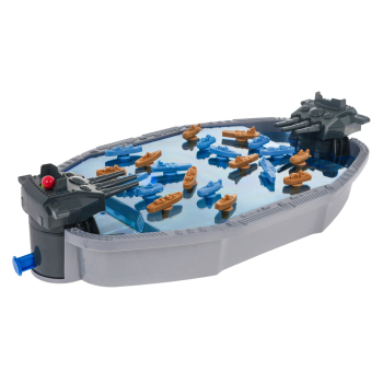 Bitwa Statków 3D dla dzieci 4+ i dorosłych Gra zręcznościowa taktyczna + Okręt z wyrzutniami + 20 Statków + 30 Kulek